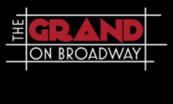 the logo for the grand on broadway show